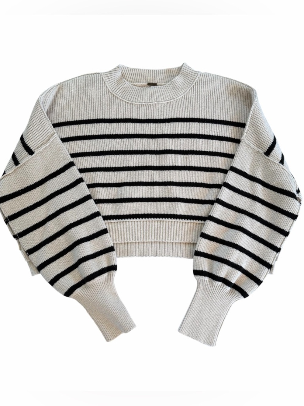 Free People Cropped Cotton Sweater